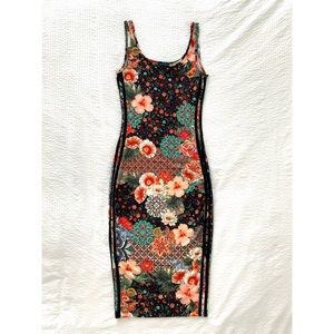 Adidas x FARM Rio Jardim Bodycon Dress, XS